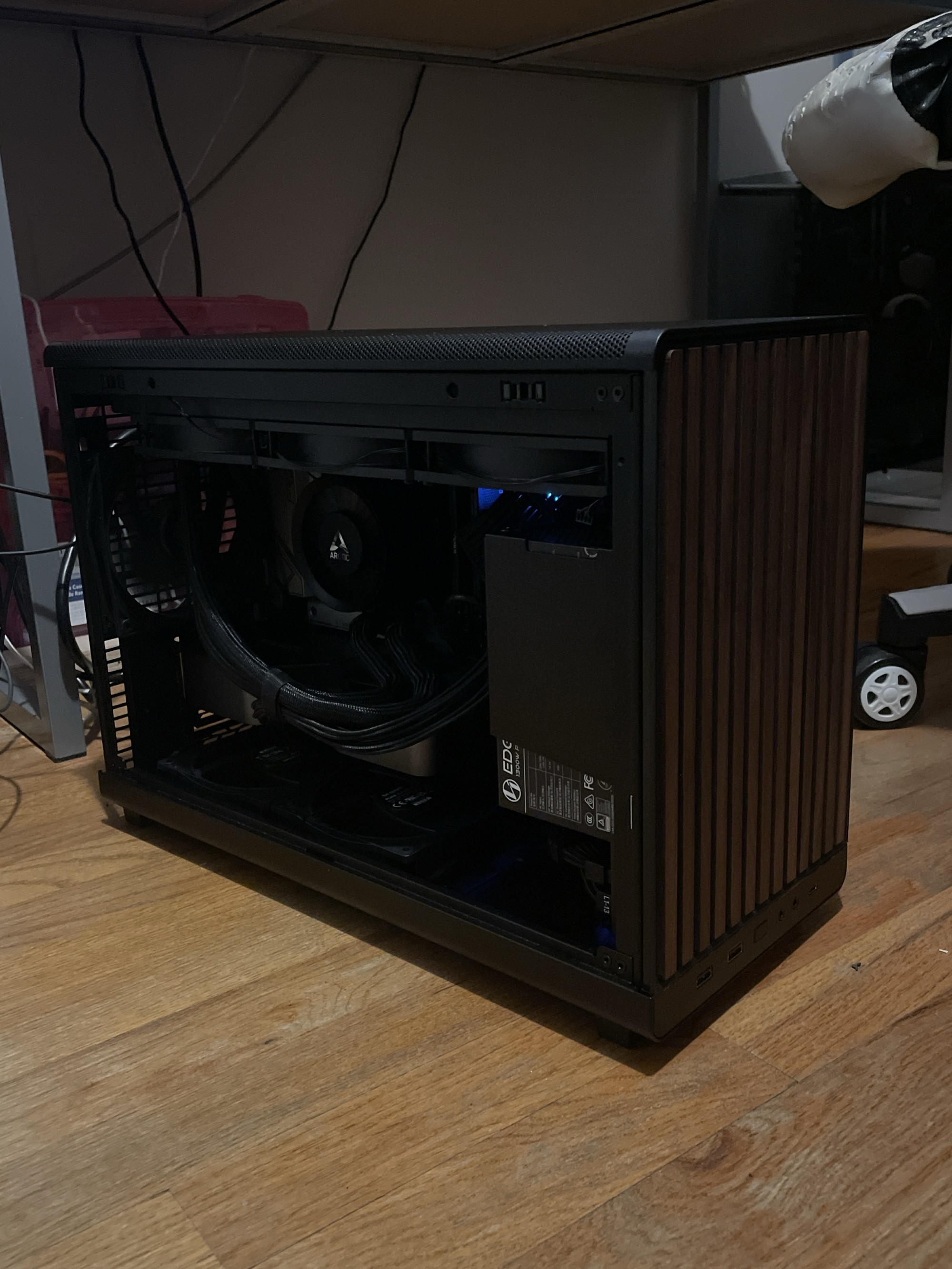 Compact Wood-Accent Gaming Build