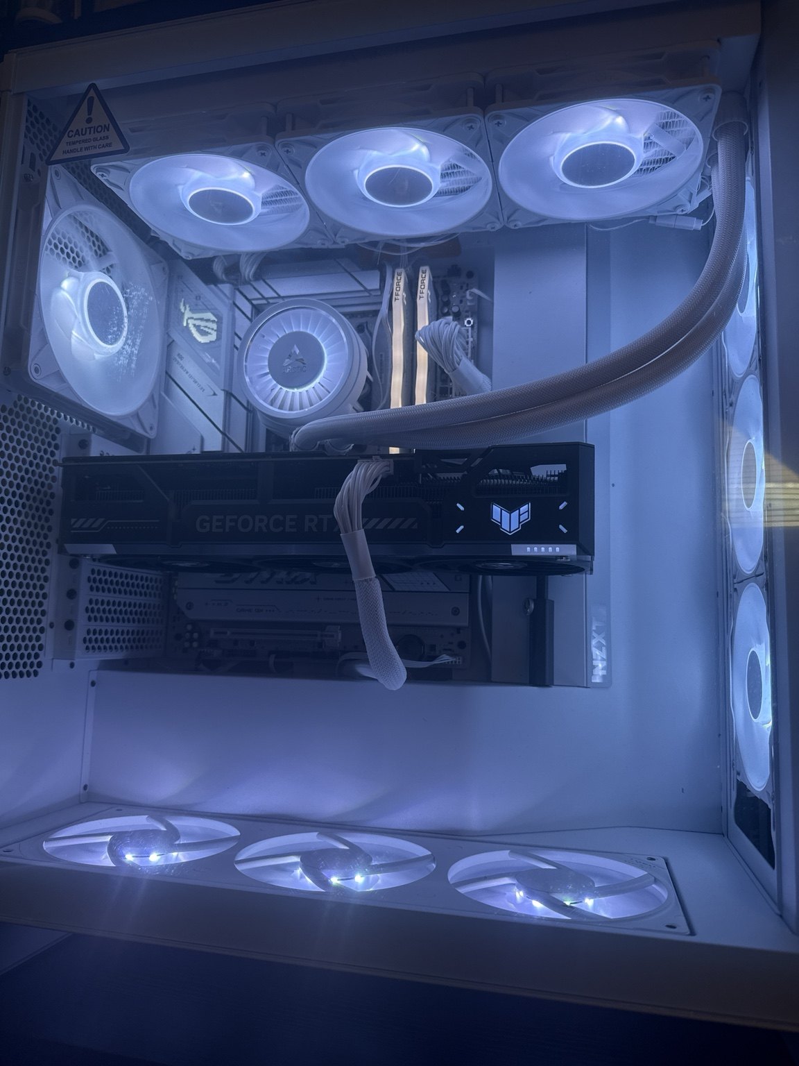 White ASUS TUF High-Airflow Build